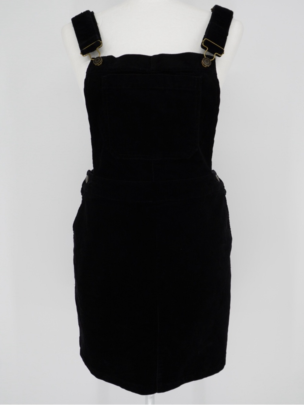 ModCloth black‎ Corduroy Overall Skirt Dress Small Casual College